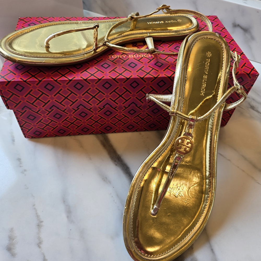 Tory Burch Gold Women's Sandals